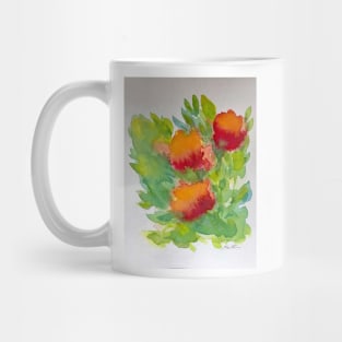 Abstracted Watercolor Botanical Floral Mug